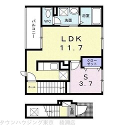 カレント　六笠の物件間取画像